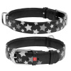 COLLAR Obojok kožený s hviezdami Glamour
