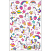 Samolepky Jednorožce roztomilí 35 ks