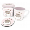 CurePink Dárkový v plechové krabičce Pusheen Marshmallow hrnku GP85551 370 ml