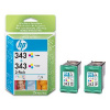 Atrament HP CB332EE 2xC8766EE #343