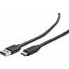 Gembird CCP-USB3-AMCM-1M USB 3.0 AM na Type-C (AM/CM), 1m, černý
