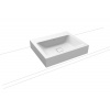Kaldewei Umyvadlo na desku Cono 3085 60x50 cm alpská bílá bez otvoru pro baterii, bez přepadu 902106003001