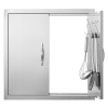Vevor Dvojité prístupové dvierka na gril 610×610 mm nerezové zapustené SMMBSCJMYS245LWS1V0