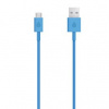 Kábel USB (2.0), USB A M- USB micro M, 1m, modrý KVU4010NC1