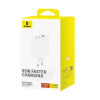 Baseus Baseus Travel Charger Cube Pro GaN Quick Charger C+C+U, 65W, White EU (P10152301213-00)
