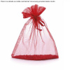 Vrecko Organza 7x9cm 6ks bordová farba