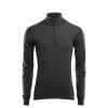 Funkčné tričko Aclima WarmWool Mock Neck Shirt Man marengo/jet black