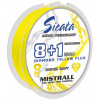 Pletená Šnúra Mistrall Sicata JGS X8+1 150m Žltá 0,08mm/7,60kg