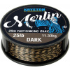 Kryston pletené šňůrky Merlin fast sinking braid černý - 25lb 20m