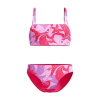Speedo Womens Printed Adjustable Thinstrap 2 Piece Raspberry Fill 34