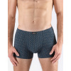 GINA pánské boxerky kratší nohavička, šité, s potiskem 73132P - petrolejová aqua - 46/48