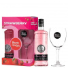 Puerto de Indias Strawberry 0,7l 37,5% darčekové balenie + pohár (darčekové balenie 1 pohárik)