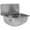 NOFER Závesná výlevka s chrbtom a roštom 460x246x342 mm, nerez mat 13048.S