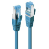 S/FTP (PiMF) Patchkábel LSOH 1.5m cat.6a, modrý, Cu, UL