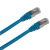 Prepojovací kábel FTP Cat5e 2 m, modrý - Kábel RJ-45 Cat5e FTP 2m