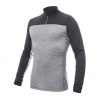 SENSOR MERINO BOLD pánské triko dl.rukáv zip cool gray/anthracite Velikost: S