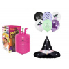 Helium a sada balónov - mix - čarodejnice - 7 ks - Halloween - KINGOFBAL