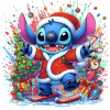 CUKROVÁ TLAČ Opłatek na Tort Vianočná cukrová hmota Stich Stitch #33
