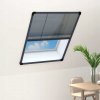 vidaXL sieťka proti hmyzu plisovaná na okná hliníková antracitová 60x80cm