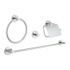 GROHE Essentials - Sada doplnkov do kúpeľne 4v1, chróm 40776001