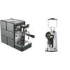 Stone Espresso Pure + Eureka Helios 75, chrome