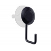 Vešiak 1háčik kúpeľňový čierny, uchytenie prísavkou