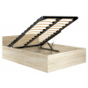 Manželská posteľ s roštom 140x200 cm, sonoma
