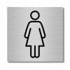 INFORMAČNÁ TABUĽKA PIKTOGRAMU UV WC 10X10 ALU