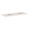 Hansgrohe Xilesa E - Doska pod umývadlo, 138x55 cm, 2 výrezy, matná béžová 54280780