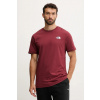 Bavlnené tričko The North Face Redbox pánske, bordová farba, s potlačou, NF0A87NPDO31 M
