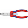 KNIPEX 13 42 165 Odizolovacie kliešte, viaczložkové návleky, fosfátované na čierno, 165 mm