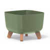 Prosperplast Kvetináč GRACIA SQUARE DGQL240 24cm zemito zelený