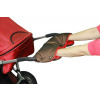 Emitex Rukávnik ku kočíku Hnedý + červený