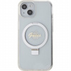 Guess Ring Stand Glitter trblietavý kryt s výklopným stojanom a MagSafe na iPhone 15 - číry 3666339156602 - možnosť vrátiť tovar ZADARMO do 30tich dní