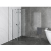 Besco VAYO Walk-in sprchový kút 110x200 cm,sklo Číre,profil Chróm,1x vzpera,posuvná stena BCVAYO110CC