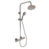 Slezák rav TERMOSTATICKÁ - Sprchový systém s termostatickou baterií a teleskopickou tyčí, Metal Grey - kartáčovaná TRM82.5/5-61MGK, RAV Slezák