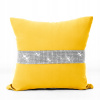 Obliečka na vankúš - VIPRO Group Dekoratívna vankúš 40 x 40 cm (Jasiek Pillowcase Jasiek Rembinestones 40x40 žltý)