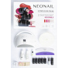NeoNail Adorable Spread Love, Merry Bright, Shinny Rose, Rosy Memory, Candy Cane gél na nechty 5 x 3 ml + podkladový lak na nechty 7,2 ml + vrchný lak na nechty 7,2 ml + LED 21W/48 LED lampa na úpravu
