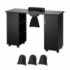 Manikúra VEVOR Stolik Do 120x45x80,5CM Stół Manicure Z Pochłaniaczem Kurzu