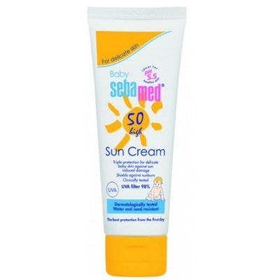 SebaMed Baby Sun Care Multi Protect opaľovací krém pre deti SPF50+ 75 ml