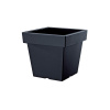 PROSPERPLAST Kvetináč LOFLY LOW antracit 28,9cm
