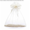 Vrecko Organza 7x9cm 6ks krémová farba