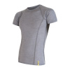 Sensor Merino Active kr. rukáv sv.šedá S