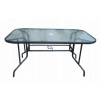 Ekspan Záhradný stôl SO-S-1 – 150×90 cm, sklokeramický, čierny rám