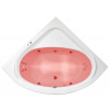 Arttec ARTTEC GAIA 2 SURF + CHROMO 140 x 140 rohová hydromasážna akrylátová vaňa Biela PAN04365