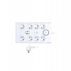 Solight prepäťová ochrana, 8z, USB A+C, 2m, biela (PO80)