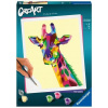 Maľovanie podľa čísel Ravensburger Kreatívne a výtvarné hračky 202027 CreArt Vtipná žirafa (4005556202027)