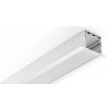 SJ-Tec SJ-ALP3535-R5 Zápustný hliníkový profil pre LED, Strieborný, Priehľadný, 1m