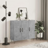 vidaXL Komoda betónová sivá 90x34x80 cm kompozitné drevo