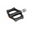 Pedále FORCE GRIT hliníkové s priemyselnými ložiskami čiernej